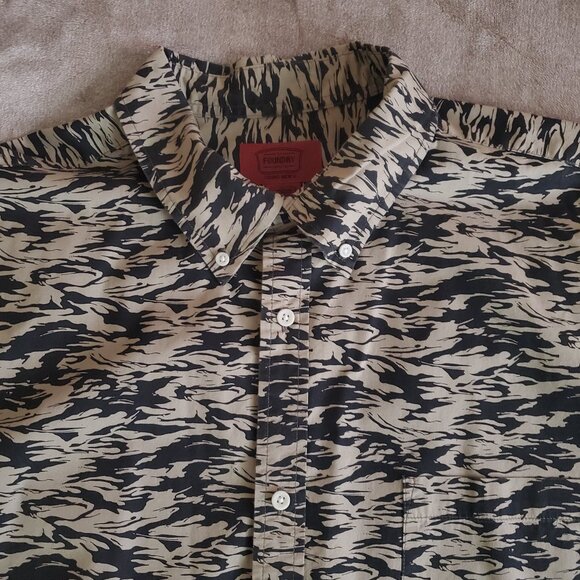 Foundry Other - Foundry Men's Button Down Short Sleeve Shirt, Size 2XL